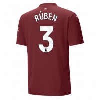 Pánský Fotbalový dres Manchester City Ruben Dias #3 2024-25 Třetí Krátký Rukáv